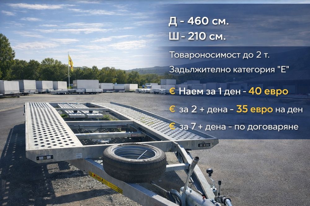 Ремаркета под наем . Различни размери  София