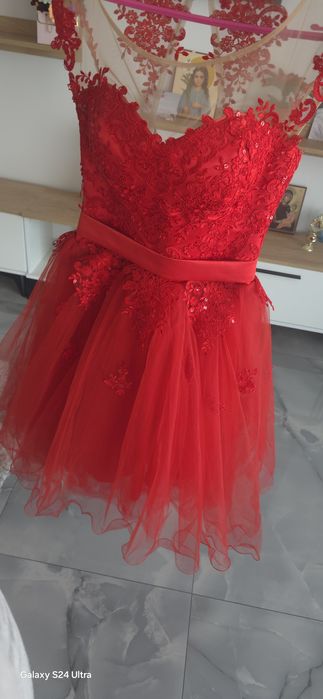Rochie lucrata manual cu corset