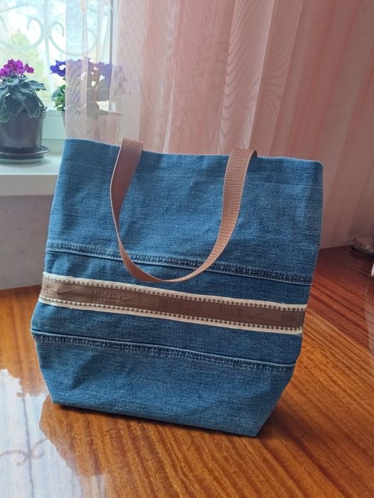 Шоппер джинсовый