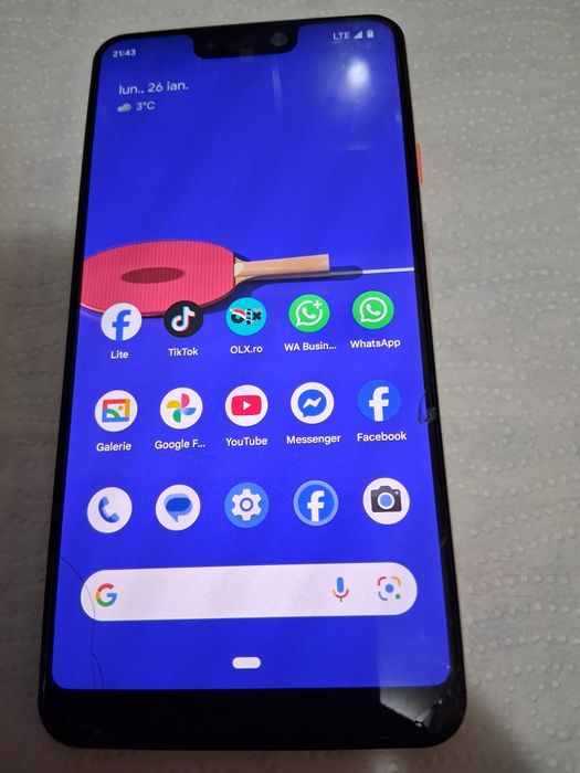 Vând Tel,4 Gb Ram,128 Gb, Google Pixel 3xl