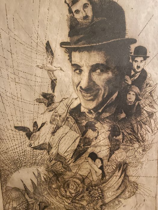 Данаил Игнатов графика на Чарли Чаплин