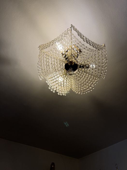 Люстра Чехия хрусталь б/у