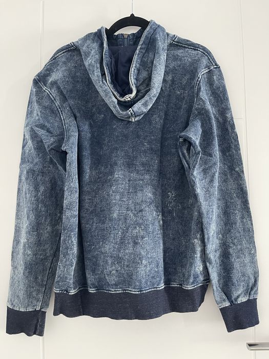 Hanorac denim cu gluga