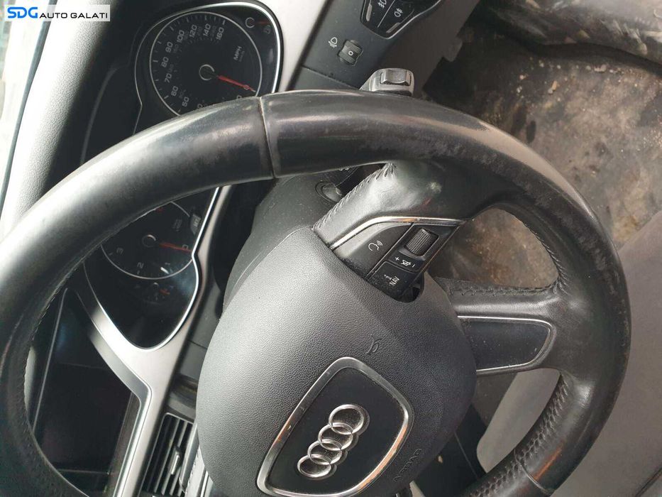 Volan Piele 4 Spite cu Comenzi FARA Airbag Audi A4 B8 B8.5 FL Facelift 2012 - 2015 [Q2447]