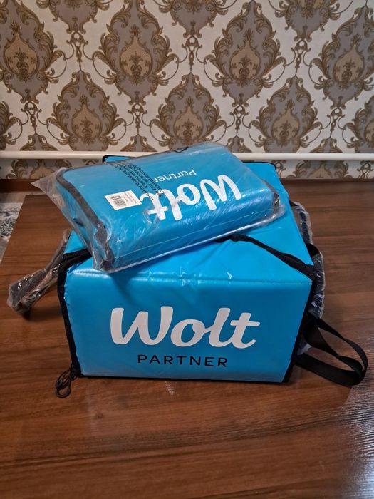 термо сумка+маленькая сумка WOLT