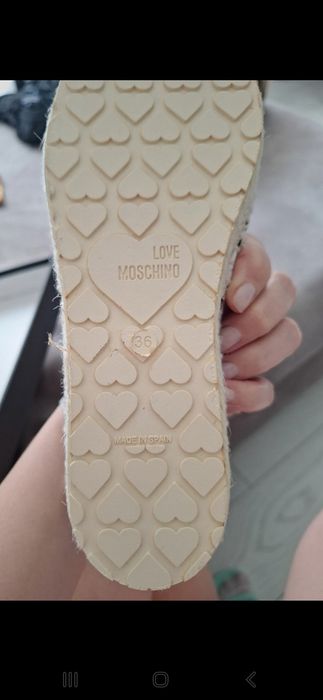 Espadrile Love Moschino, marimea 36 - piele naturala