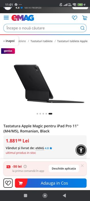 Apple Magic Keyboard pentru iPad