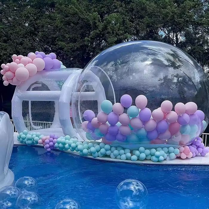 Надувной шар, батут, bubble house