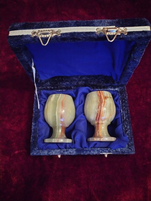 Чашки за ракия от оникс