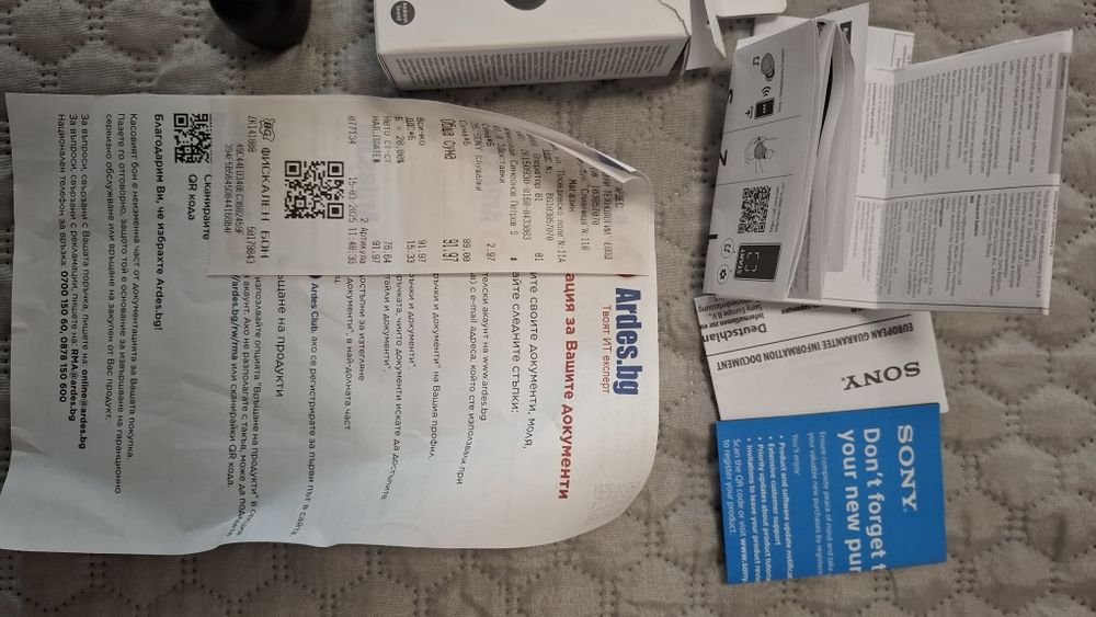 Безжични слушалки Sony WF-C510 черни