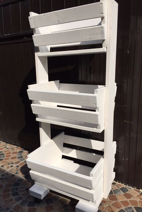 Raft din lemn legume/fructe