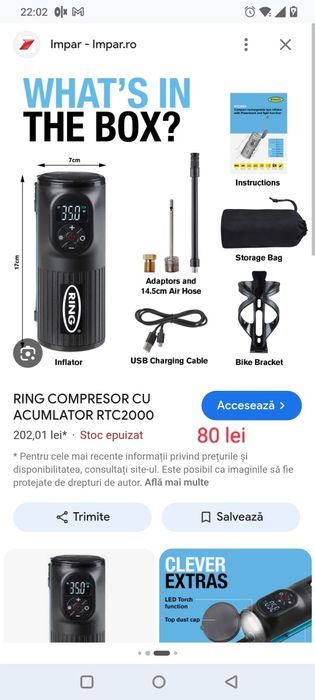 Starter auto compresor