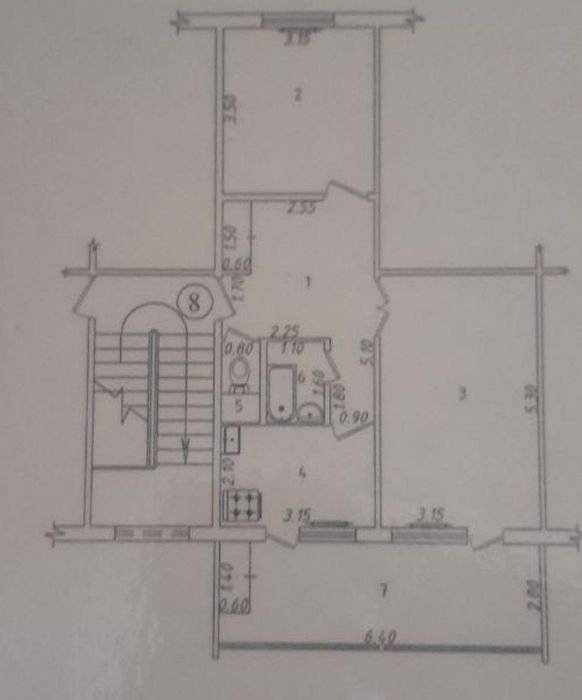 Arzon Kvartura 2 xona 62 kvadrat 2x6 Balkon Sergeli tumani