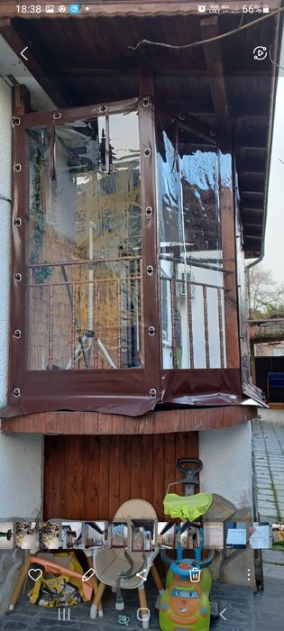 Ветроупорни завеси от  кристал винил