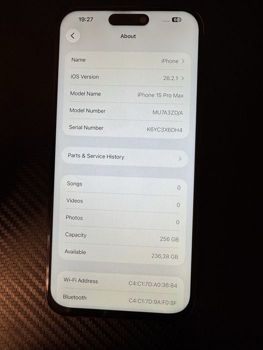 Iphone 15 pro max 256GB