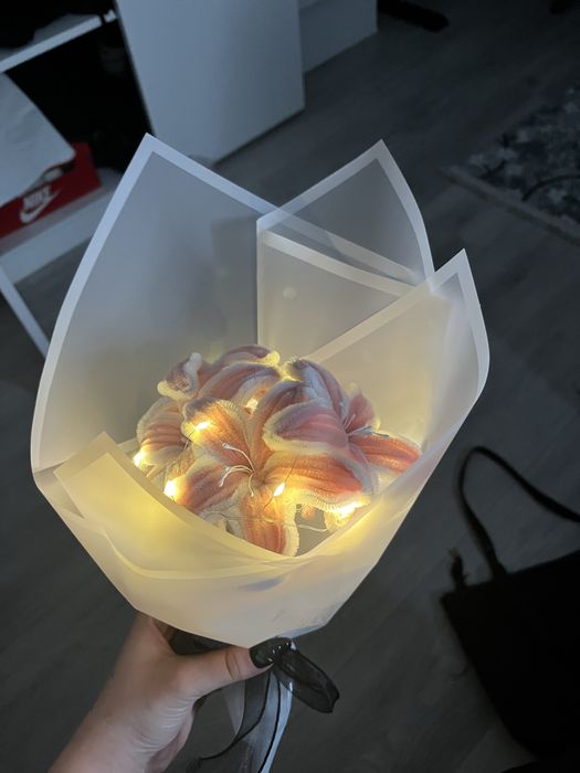 buchet crini din sarma plusata