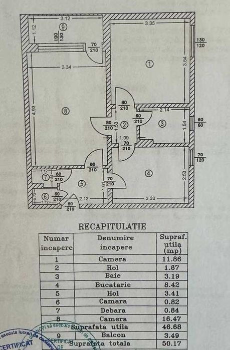 Vanzare 2 camere decomandat Lujerului-Mall Plaza, bloc reabilitat, 7 din 10