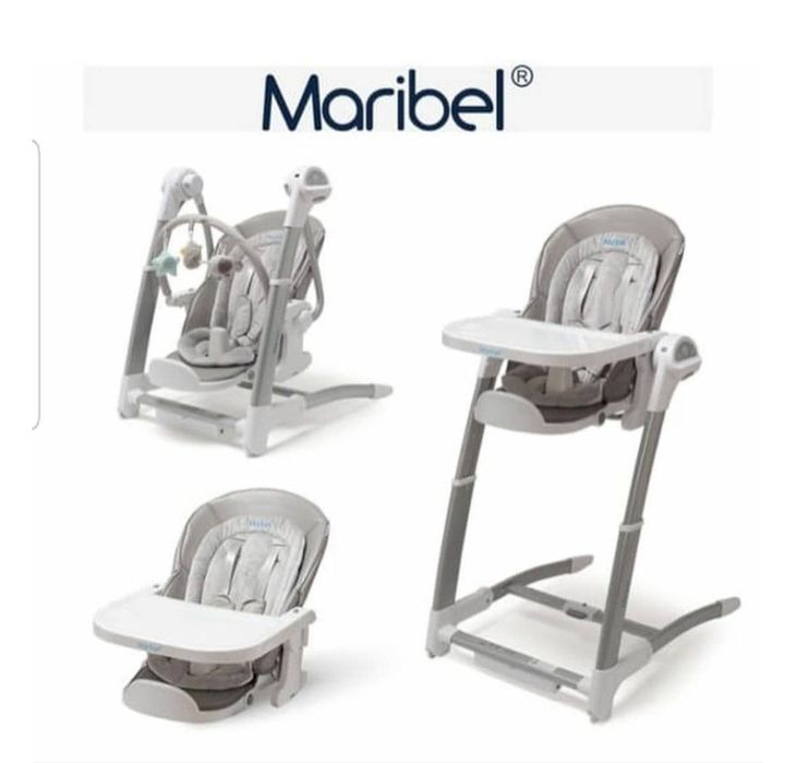 Детский стульчик + качели трансформер Maribel