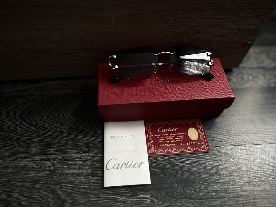 Cartier Santos Rimless Луксозни мъжки слънчеви очила