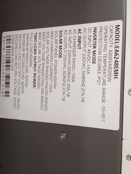 Enersol 6.2kW inverter