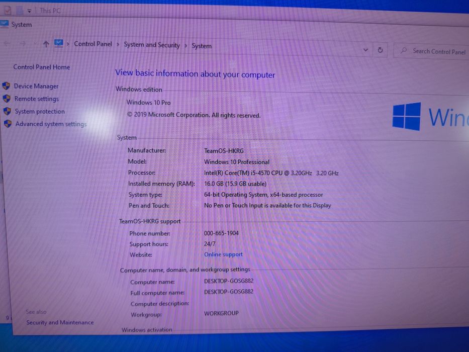 Vând PC intel i5 4570 3.2ghz ,16gb RAM DDR3, ssd 256 gb