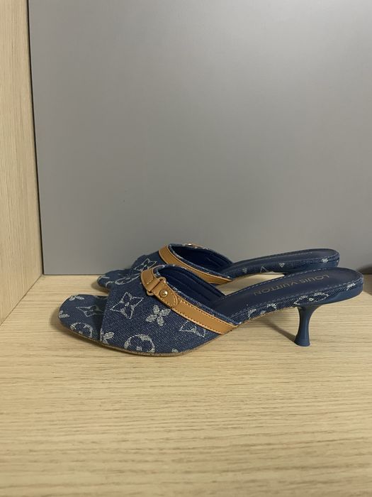papuci cu toc din material textil