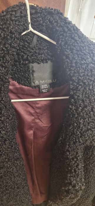 Palton Amisu negru gros