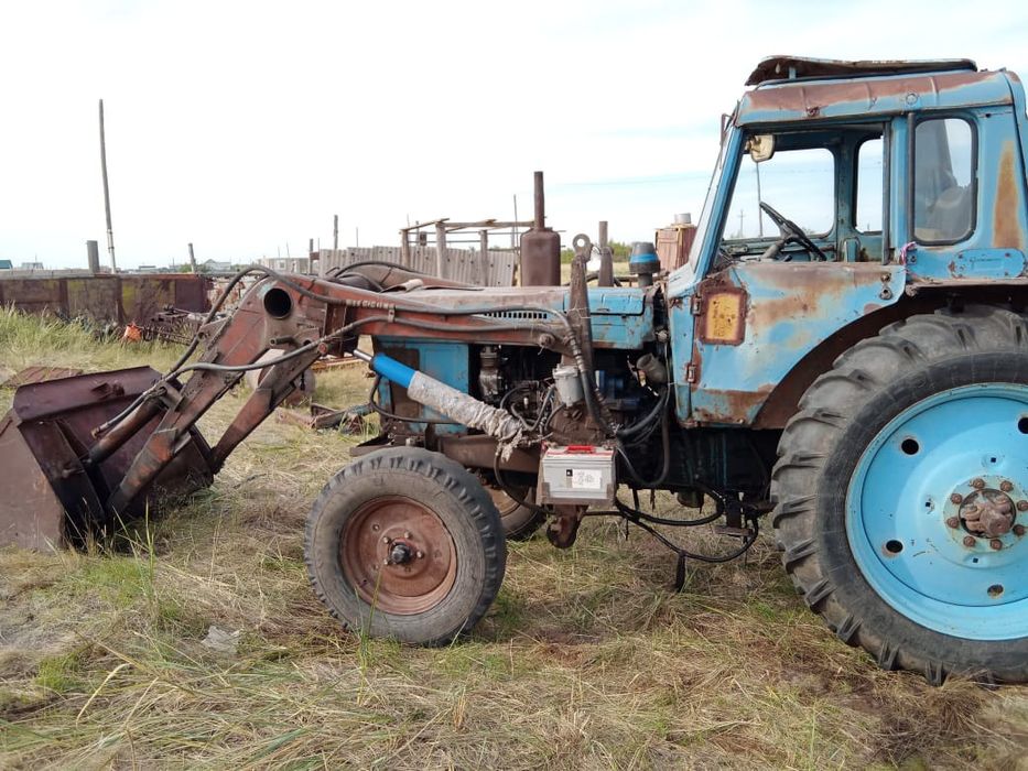 Продам Мтз80 с куном, ковшом, телегой,с документами.