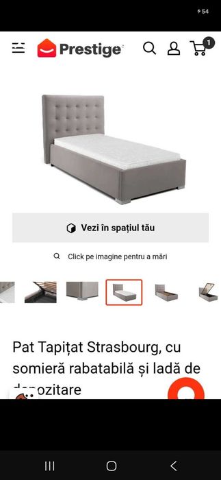 Pat tapițat Strasbourg- Prestige