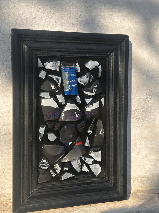 Ръчно изработено пано от стъкло