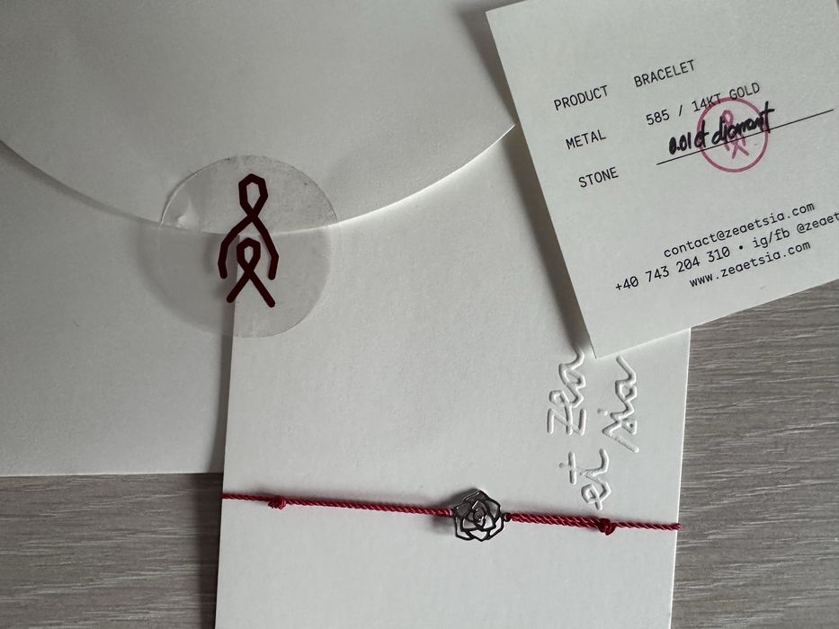 Bratara Zea et Sia aur alb si diamant