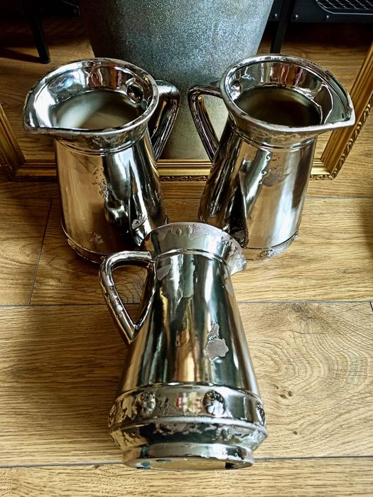 Старинна луксозна кана от френска керамика