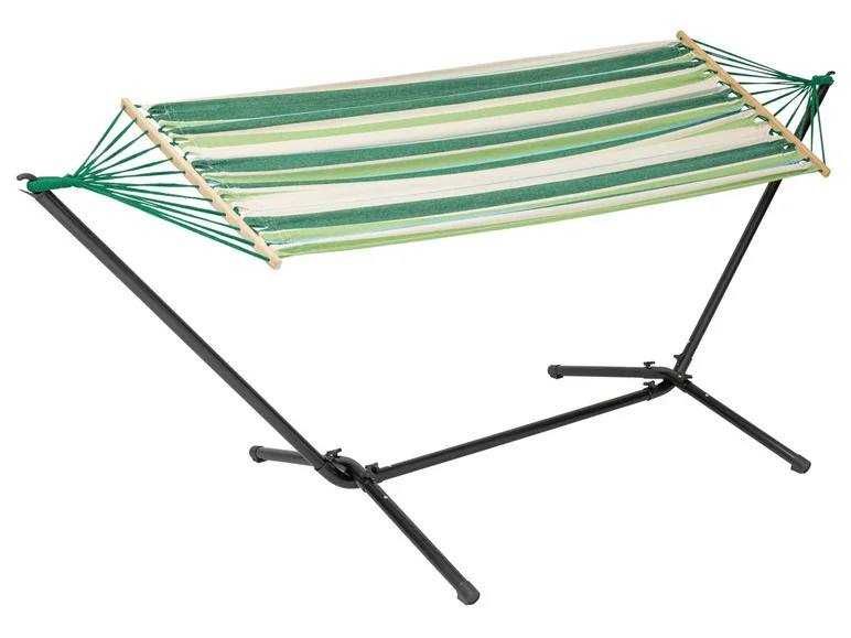 Домашен хамак LIVARNO, с рамка, зелени ивици