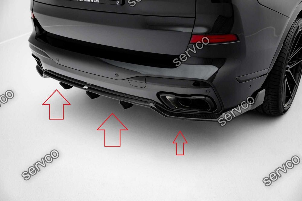 Prelungire bara spate Bmw X7 M-Pack G07 Facelift 2022 v3 Maxton Carbon