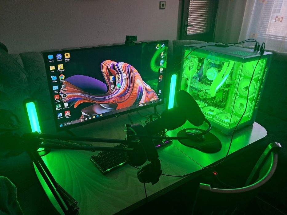 Геймърски Компютър ASUS/ВОДНО ОХЛАЖДАНЕ/RTX 4060 MSI