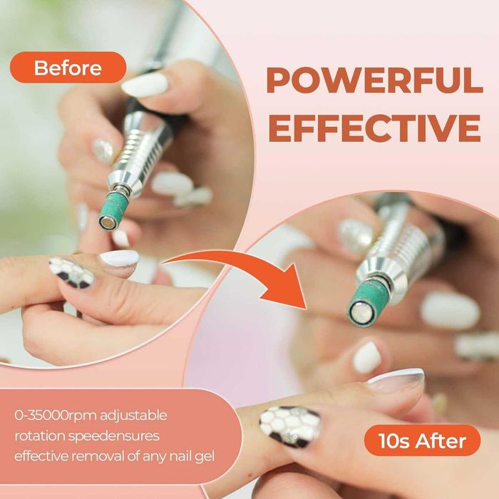 Freza electrica pentru unghii JSDA JD400 30000 RPM cu 4 capete