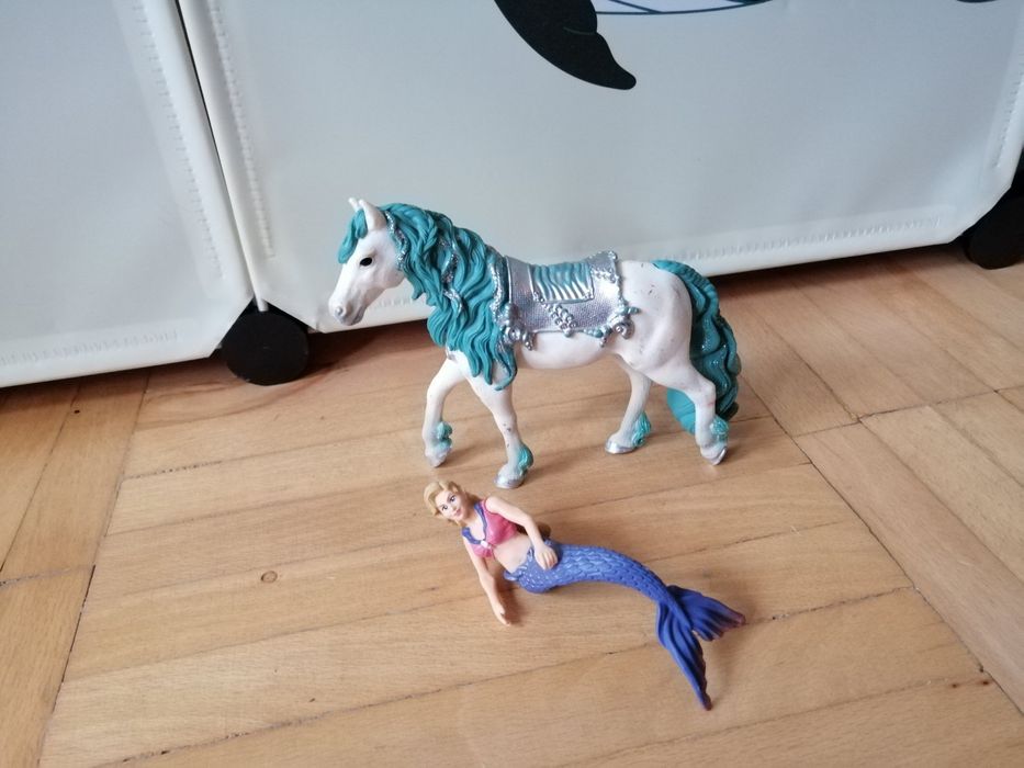 Schleich комплект кон и русалка Габриела
