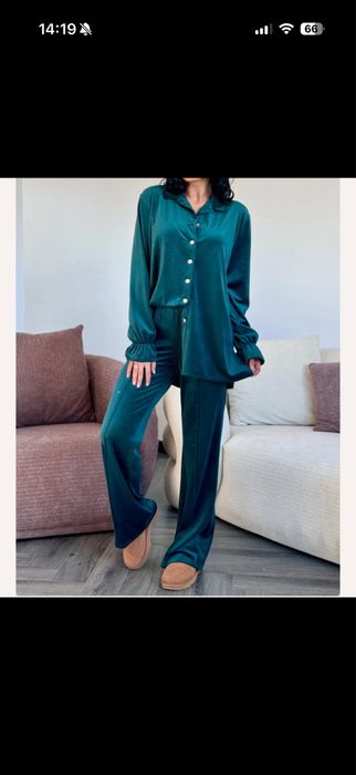 Compleu catifea verde