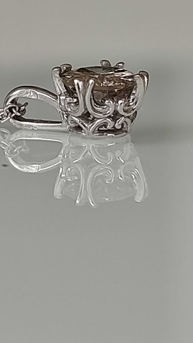 Colier aur 14k cu diamant 0.9ct