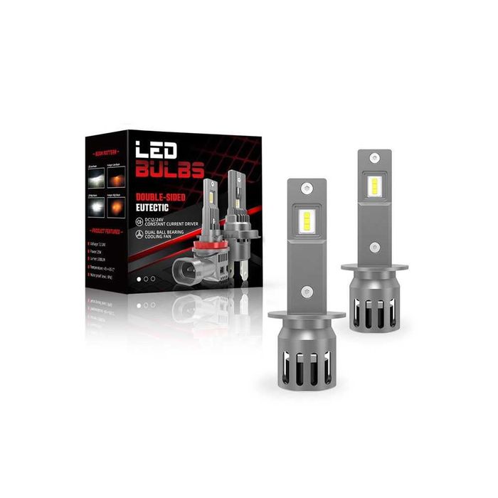 2026 LED диодни крушки H1 240W 12V/24V 350% светлина MINI