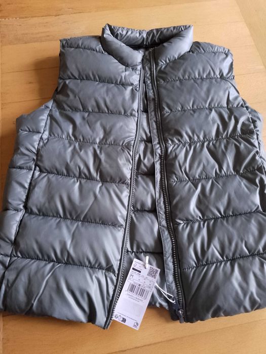 Маслинено зелен ватиран елек на Манго – размер М