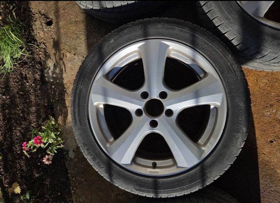Зимни гуми с алуминиеви джанти 17ки за мерцедес