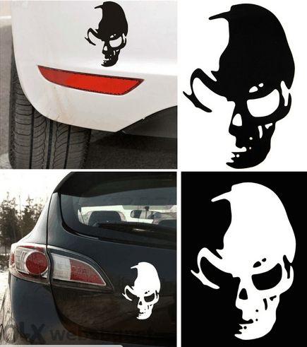 Код 24. Стикер Череп за Бмв и Мини / Skull for BMW and Mini