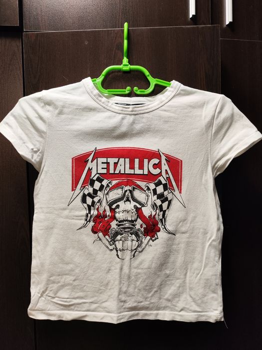 Кроп топ тениска Metallica, М размер