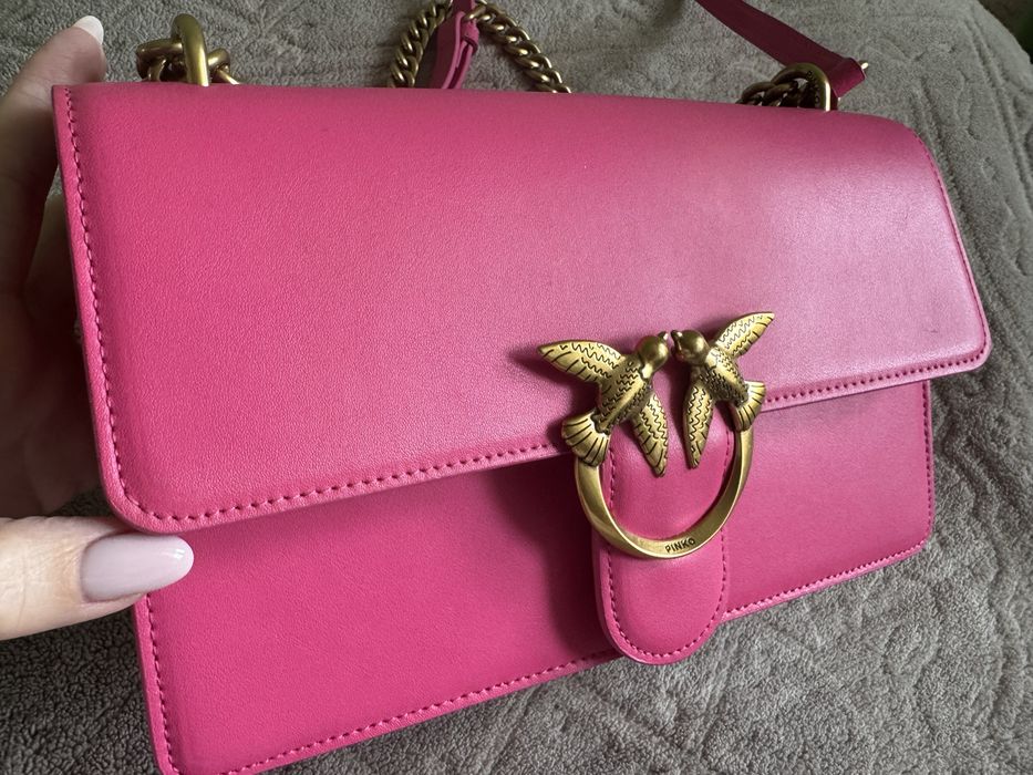 Кожена чанта Pinko