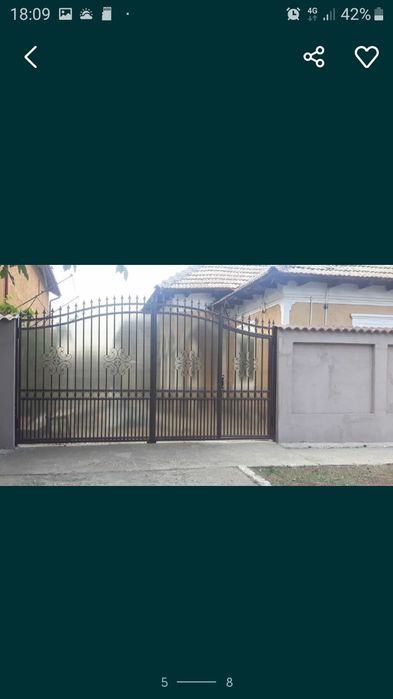 Confectionez porti metalice din teava rectangulara simpla sau amprenta