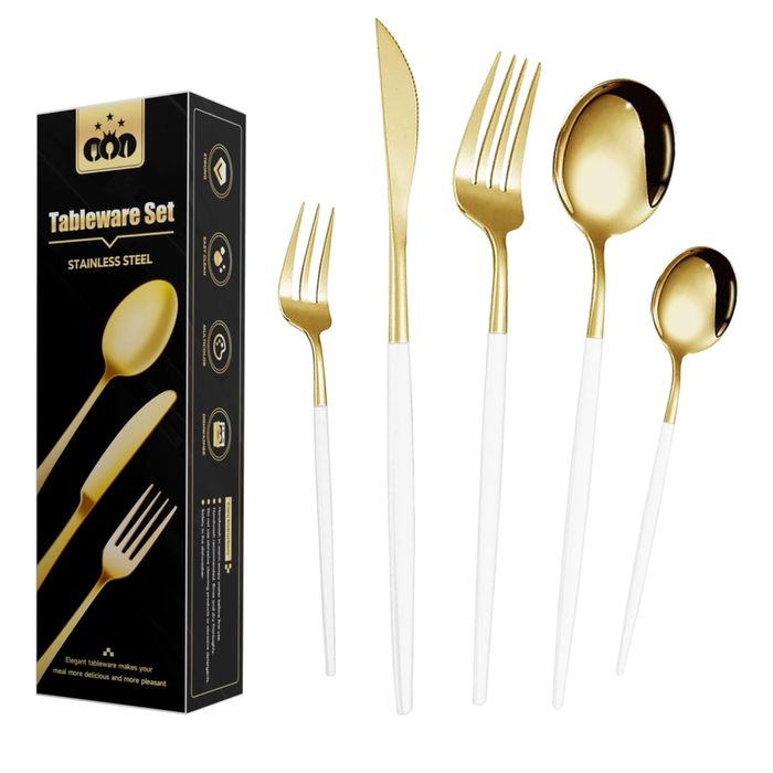 Seturi tacâmuri inox 6 persoane, noi, diverse modele