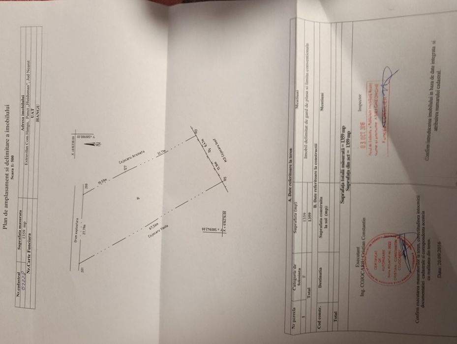 Vând teren la Grozăvești, pe malul lacului Bicaz