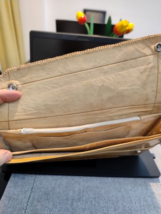 Geanta plic piele camila excelenta pentru ocazii deosebite artă tribal