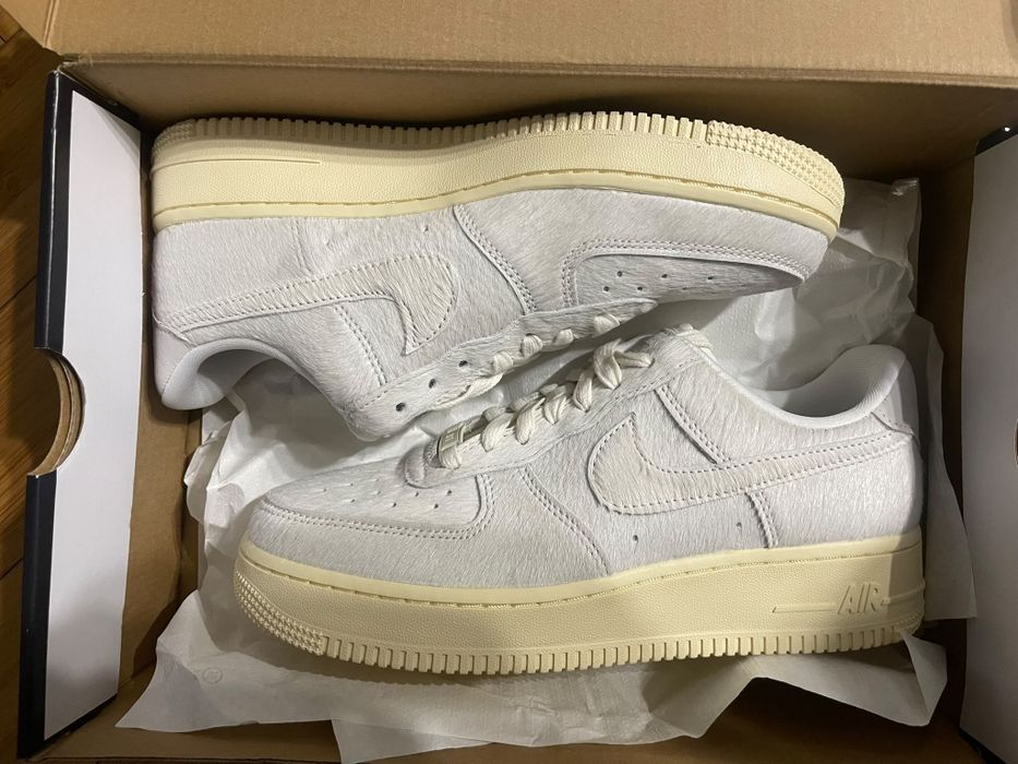 Adidasi Nike Air Force 1 Alb-Beige